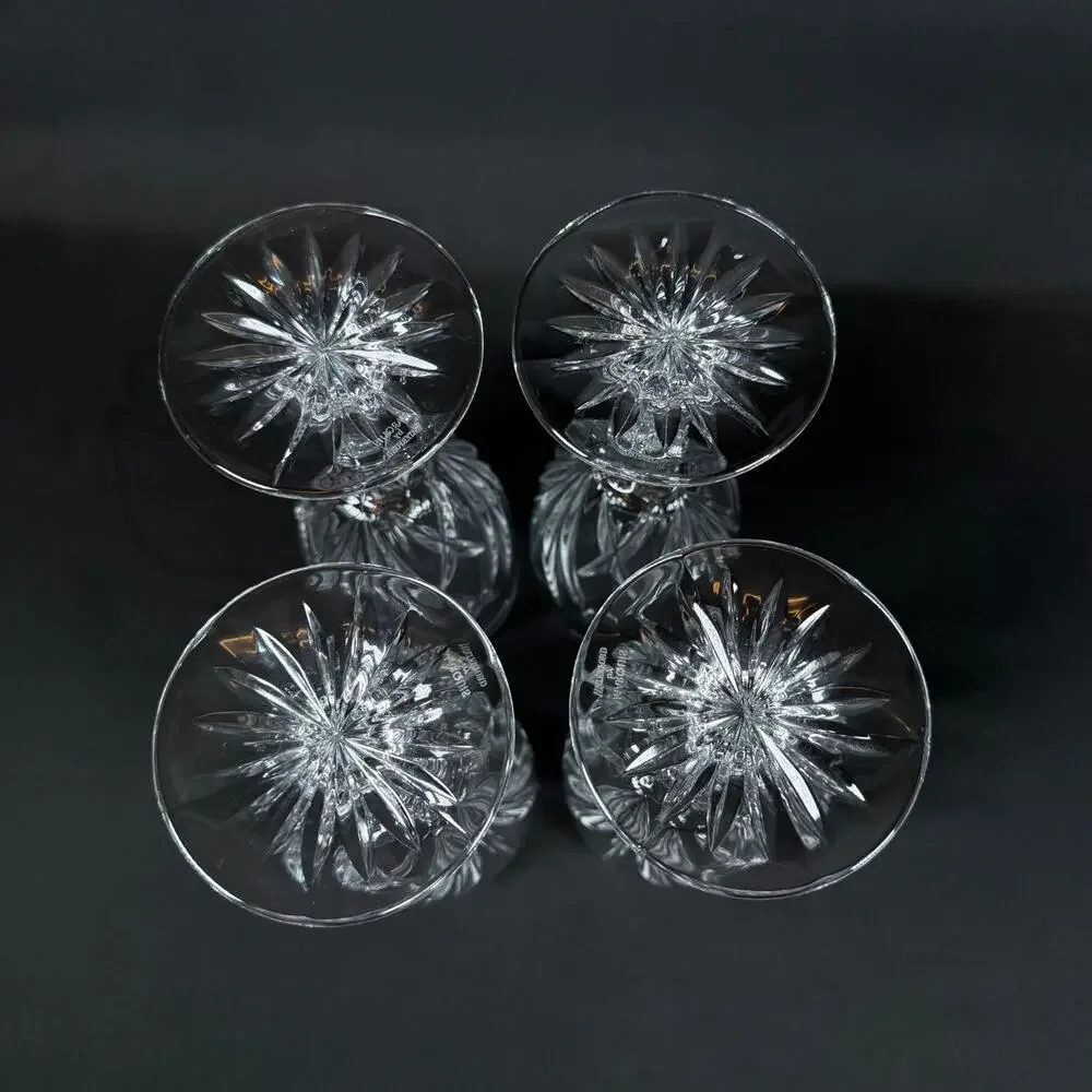 Marquis By Waterford Markham All Purpose Wine Goblet Set Of 4 Crystal Glasses